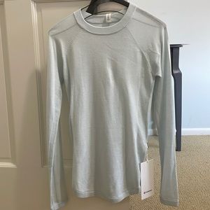 Lululemon lightweight boolux sweater. Size 0, light blue!